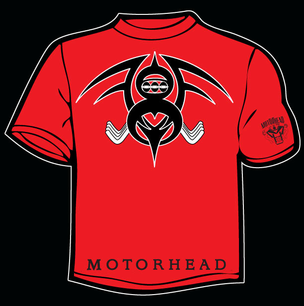 red motorhead v-8 design